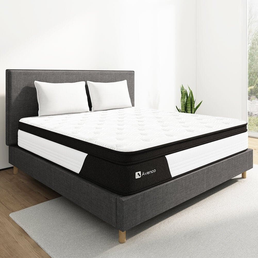 Avenco hybrid mattress in a bedroom setting