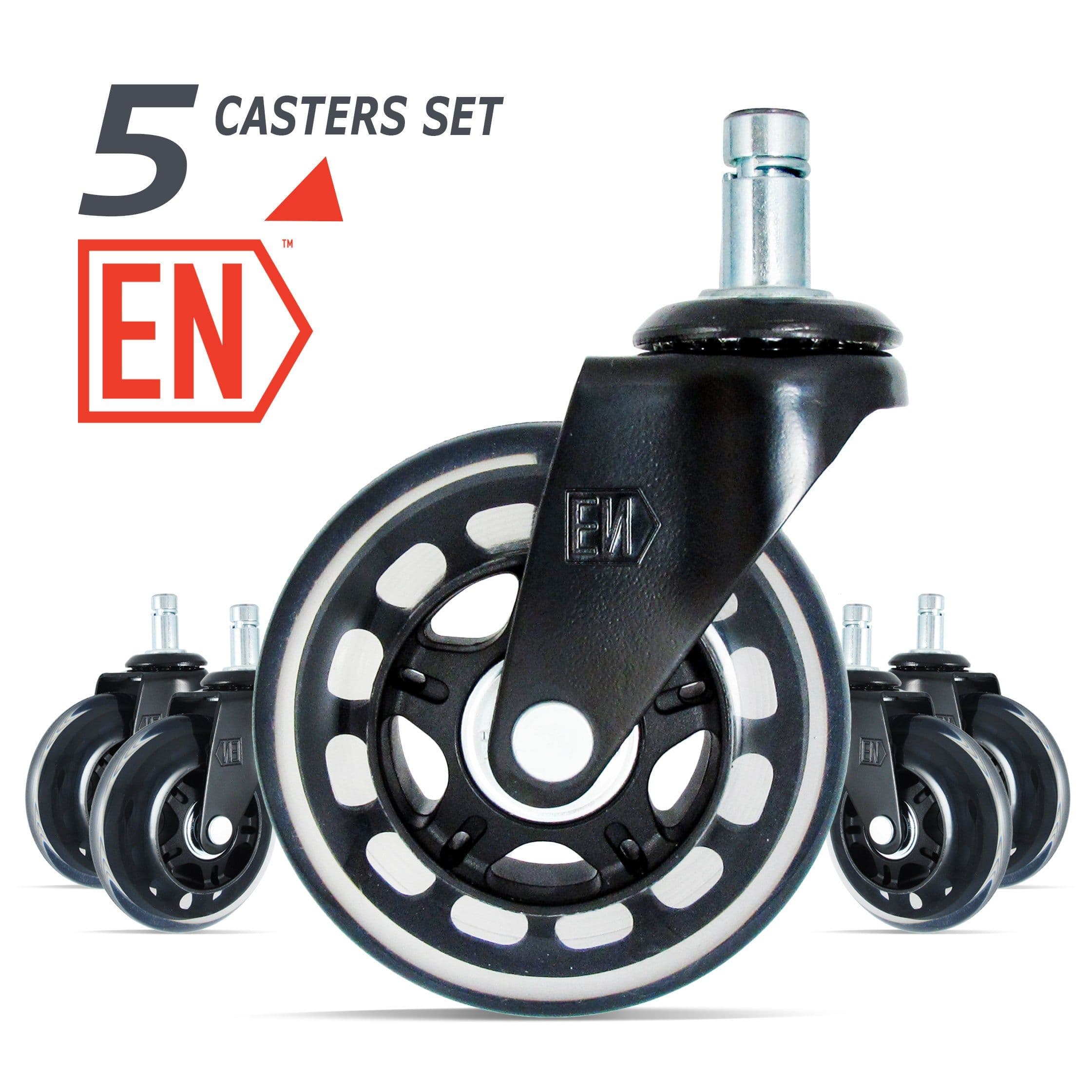 Soft polyurethane rollerblade casters that protect hardwood floors