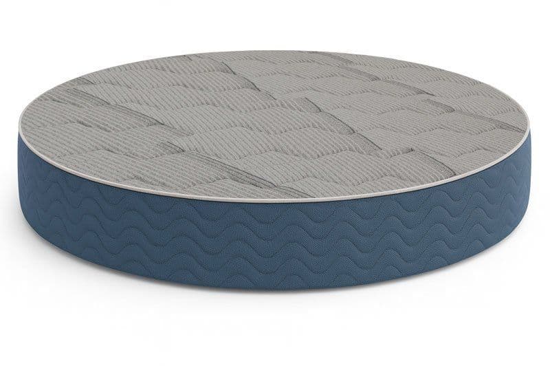 Plush quilted round innerspring mattress for guest rooms