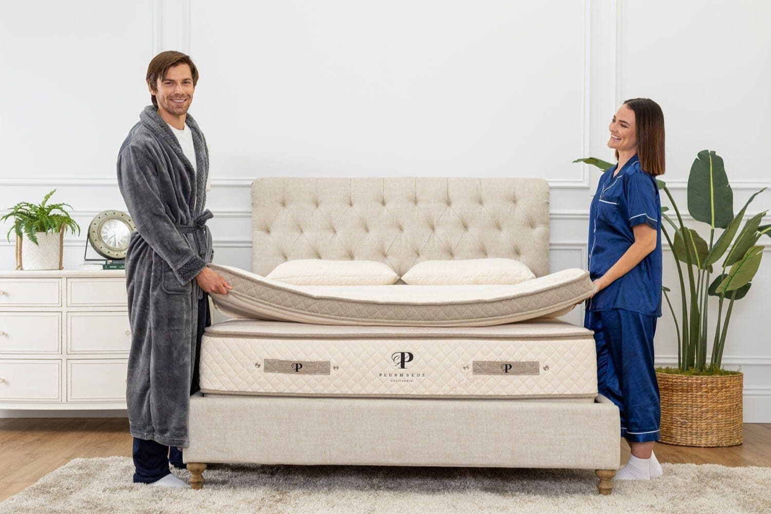 PlushBeds Organic Latex Topper